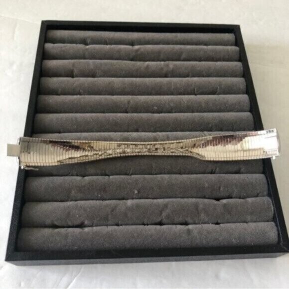 JCM Sterling Silver 925 Unique Bracelet Italy Laser Cut Bangle Statement 7.5” - Picture 12 of 16